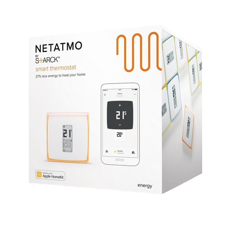 Thermostat Netatmo Thermostat connecté Contrôle via smartphone Programmable IA intégrée - vue 1