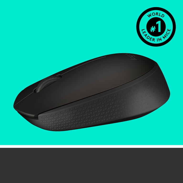 Logitech M171 Black-K Ratón inalámbrico RF ambidiestro óptico 1000 DPI