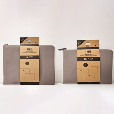Sacoche en cuir recyclé Ine Tablet 10/11'' Taupe