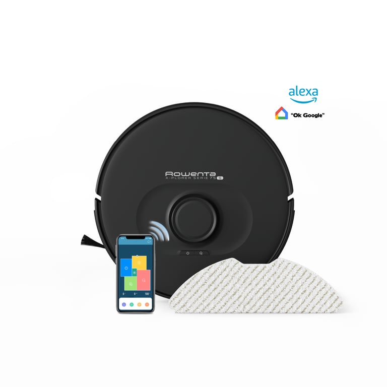 Aspirateur Robot Rowenta RR8575WH – Autonomie 90 min, 0,4 L - vue 3