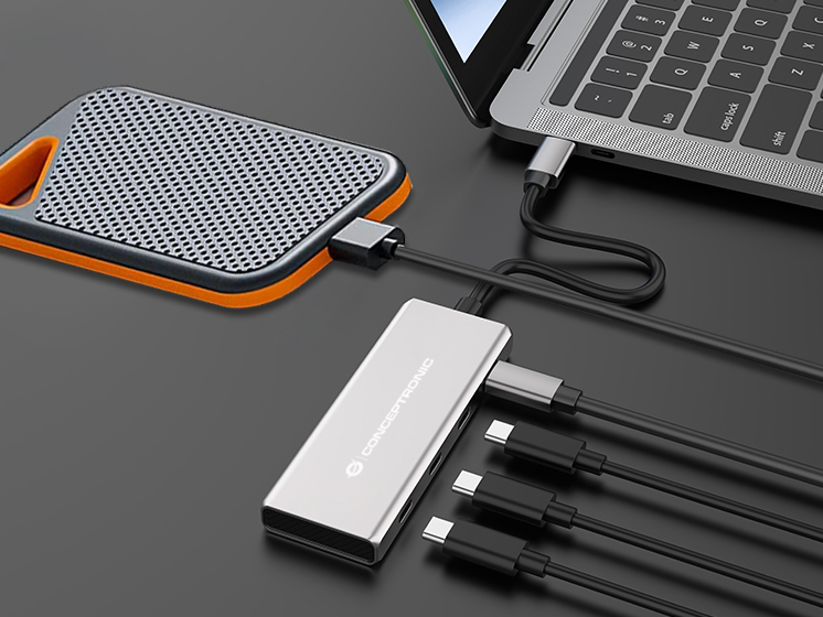 Usb 3 1 Type c vers 4 ports - vue 8