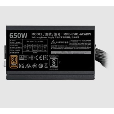 MWE 650W V2 ATX 3.1 - Fuente de alimentación para PC - 650 W