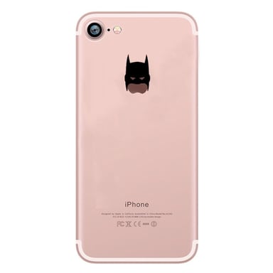 Coque Silicone IPHONE 8 Batman Fun APPLE Bruce Wayne Tête Pomme Transparente Protection Gel Souple