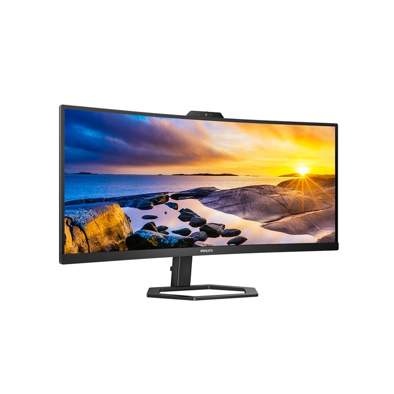 Philips 34E1C5600HE 5000 Series LED Monitor gebogen 34"" 3440 x 1440 WQHD @ 100 Hz VA 300 CD/ ? 3000:1 4 ms HDMI DisplayPort USB C luidsprekers textuurzwart 34E1C5600HE00 - vue 4