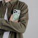 imoshion Coque arrière Color avec Thin MagSafe Ring pour Samsung Galaxy S25 - Vert foncé