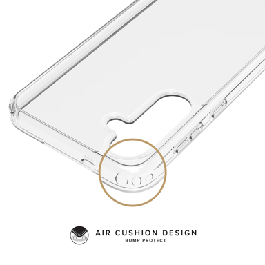Guscio ibrido invisibile in plastica riciclata all'83% per Samsung Galaxy S24 5G, trasparente