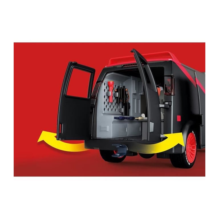 Playmobil 70750 Le Fourgon de 'Agence Tous Risques A Team Les légendaires Personnages Hannibal B.A. Face et Murdock Movie Cars Véhicule Iconique PlaymoPourLesGrands Dès - vue 3