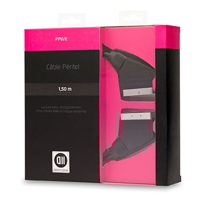 Cable scart macho 1,50 m