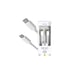 Cable USB-C a Type-C 3A - 1,5 metros - Colección POP - Blanco