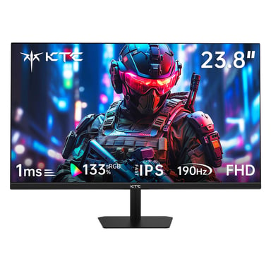 KTC H24F8 Monitor de juego de 23,8 pulgadas FHD, 190Hz, panel IPS rápido, soporte HDR10