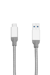Verbatim Cable de carga y sincronización de acero inoxidable USB-C a USB-A USB 3.1 GEN 2 30 cm