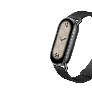 Correa de cuero para Xiaomi Band 8/9 - Magnética Black