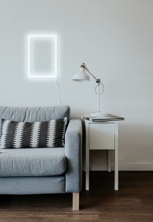 Candyshock LED Décorative Rectangle – Néon LED sur Plexi USB A Fixation Murale Incluse Neuf - vue 2
