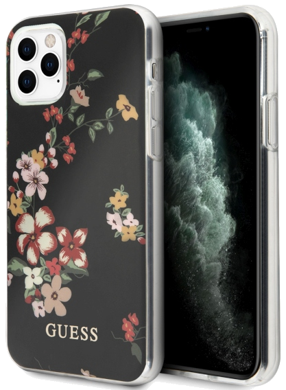 Étui Guess pour iPhone 11 Pro Max noir N°4 Flower Collection