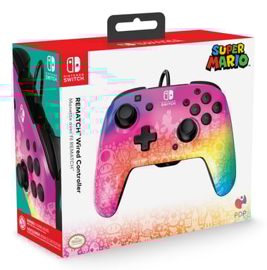 PDP Manette filaire REMATCH: Star Spectrum Pour Nintendo Switch, Nintendo Switch - Modèle OLED