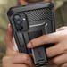 Coque Intégrale pour Samsung Galaxy A55 Antichoc avec Béquille Support Noir