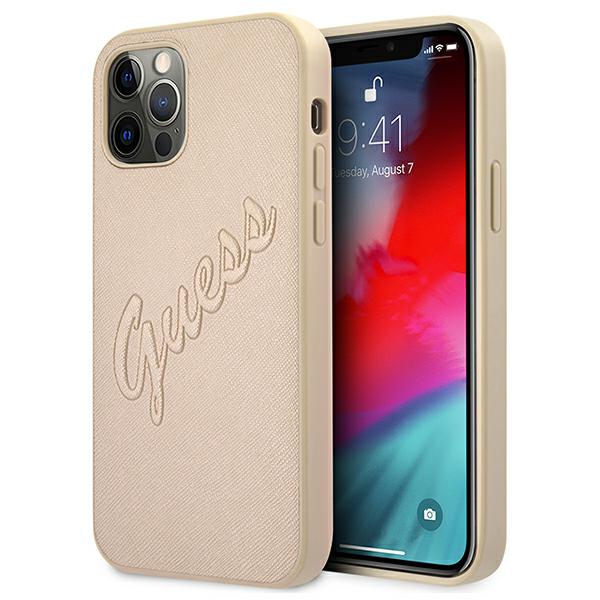 Guess Étui Saffiano Vintage Script pour iPhone 12 Pro Max - vue 2