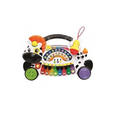 Pianoforte educativo Jungle Rock con la divertente zebra per bambini