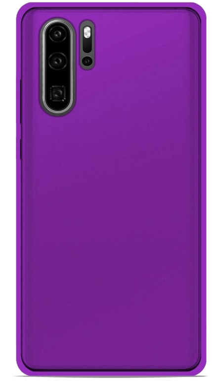 Coque silicone unie compatible Givré Violet Huawei P30 Pro