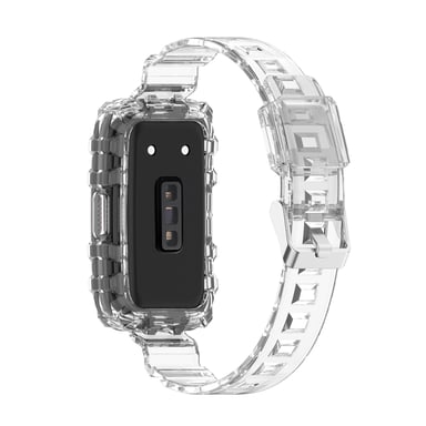 Bracelet de montre avec boîtier de montre en TPU Transparent  Huawei Band 7 / Band 6 / Band 6 Pro, Honor Band 7 / Band 6