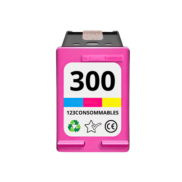 123CONSOMMABLES 300 Cartouches d'encre Compatible avec HP 300 pour HP Photosmart C4780 C4680 HP Deskjet F4580 F2480 F2420 F4224 F4280 D1660 D5560 Couleur Neuf
