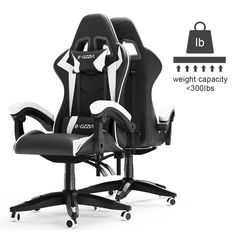 Chaise de jeu inclinable à dossier haut en cuir PU avec appui tête et support lombaire Neuf - vue 6