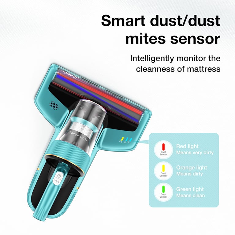 Aspirateur Anti acariens Manuel Jimmy BX6 Ouverture d'Aspiration Élargie 240mm Lampe UV et Technologie Ultrasons Neuf - vue 5