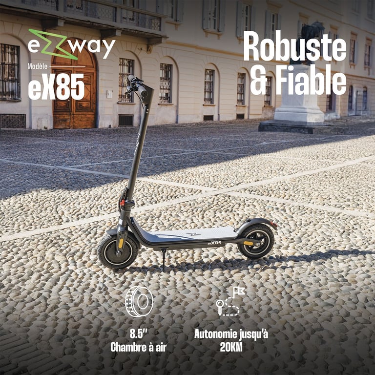 Trottinette Électrique EZWAY EX85 – Moteur 300W, Autonomie 20 km - vue 3