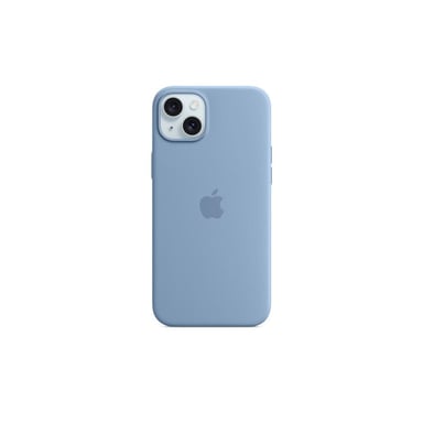 Funda de silicona con MagSafe para iPhone 15 Plus Azul invierno