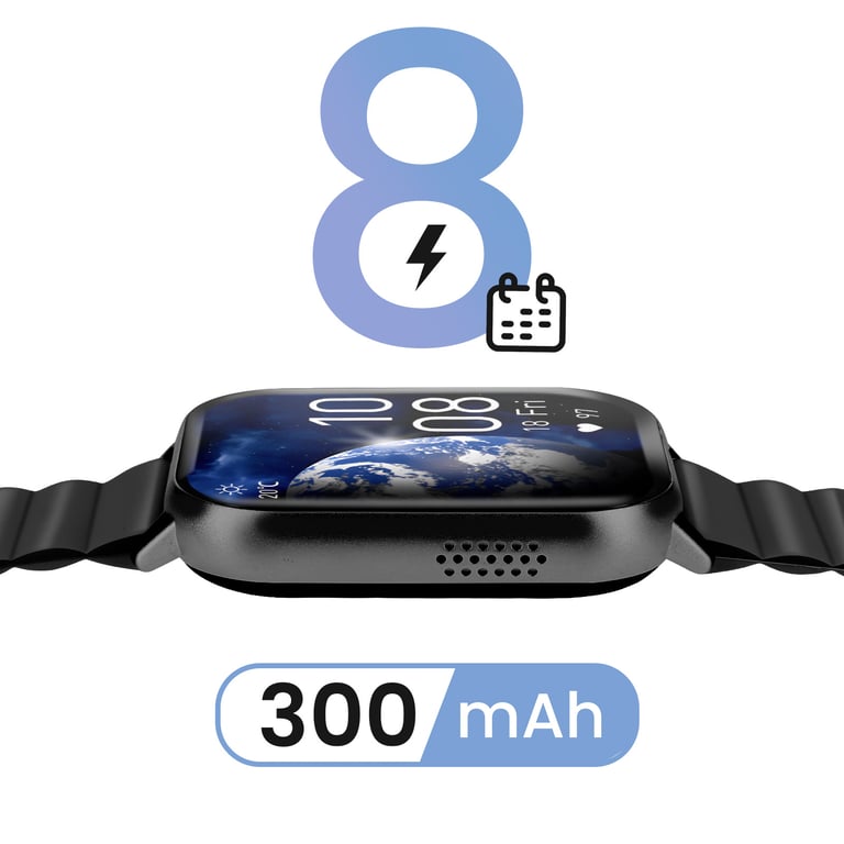 Montre Connectée Suivi Santé Complet Autonomie 8j Étanche IP68 Neuf - vue 5