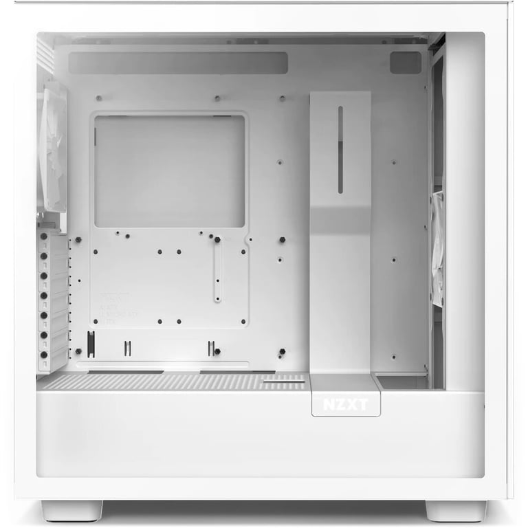 NZXT Serie H H7 Flow - Torre - ATX ampliada - Carcasa con tapa (cristal reforzado) - Sin protección - Color blanco mate - USB/Audio (CM-H71FW-01)