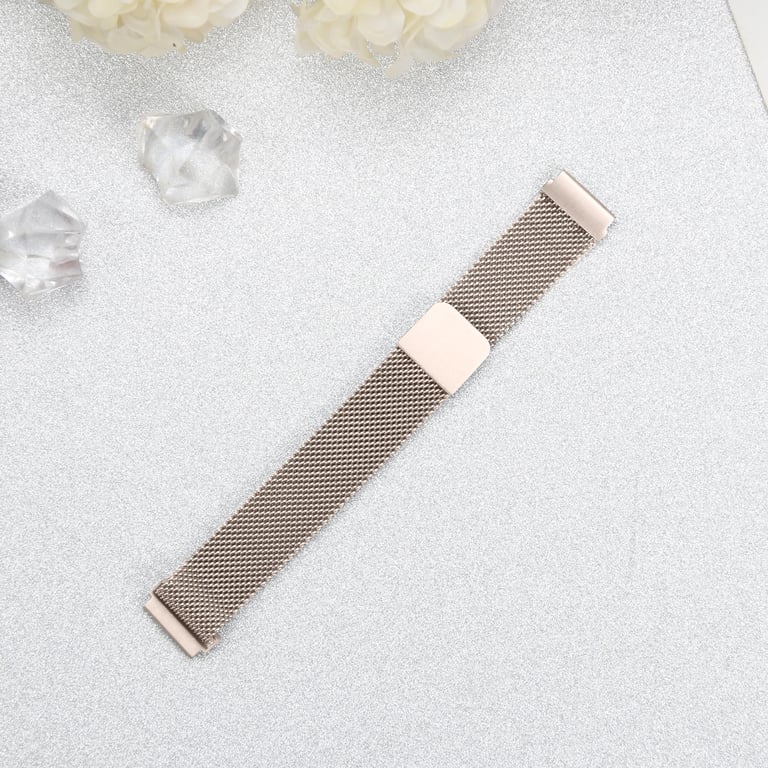 INF Bracelet de montre milanais en acier inoxydable compatible avec Garmin Lily 2 - Plusieurs couleurs Gris - vue 4