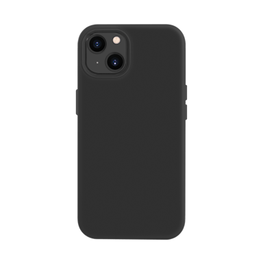 Funda de gel de silicona suave para Apple iPhone 13, negro satinado