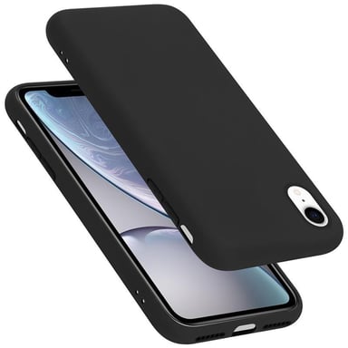 Coque pour Apple iPhone XR en LIQUID BLACK Housse de protection Étui en silicone TPU flexible