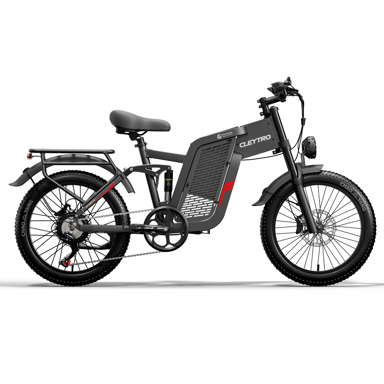 E-bike a doppia sospensione Cleytro F7 con batteria da 48V 25Ah