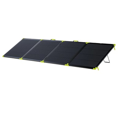 Panel solar portátil bifacial FOSSiBOT SP400 Pro, 400 W de potencia, 25 % de eficiencia de conversión solar, clasificación de impermeabilidad IP67, diseño plegable, cable MC4 a XT60, conexión en serie y en paralelo.
