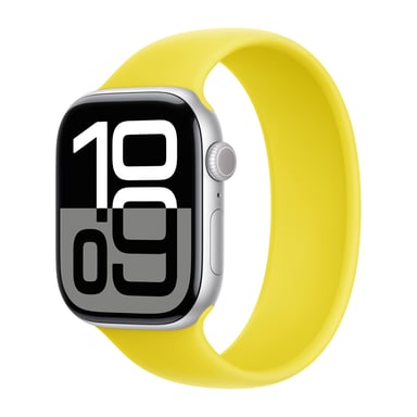 Bracelet Boucle unique en Silicone pour Apple Watch Series 1 - 9 / SE (38/40/41 mm) | Series 10 / 11 (42 mm) - Taille 1 - Star Fruit