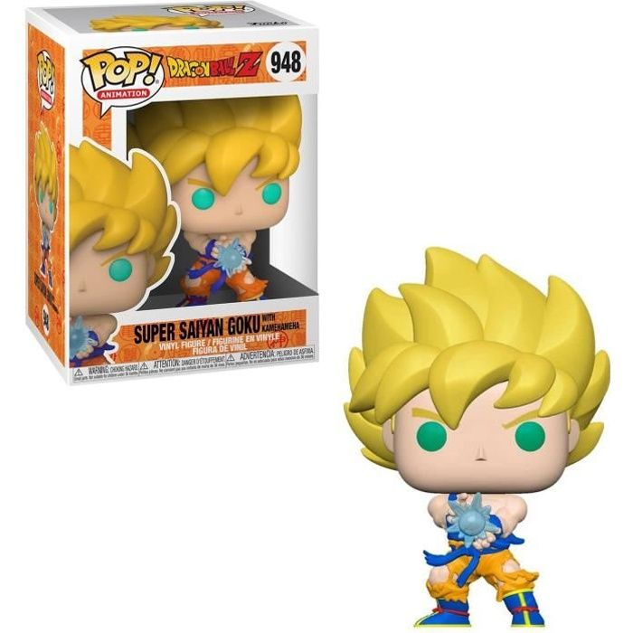 Figurine Funko Pop! Animation : Dragon Ball Z S9 SS Goku w/ Kamehameha Wave - vue 5