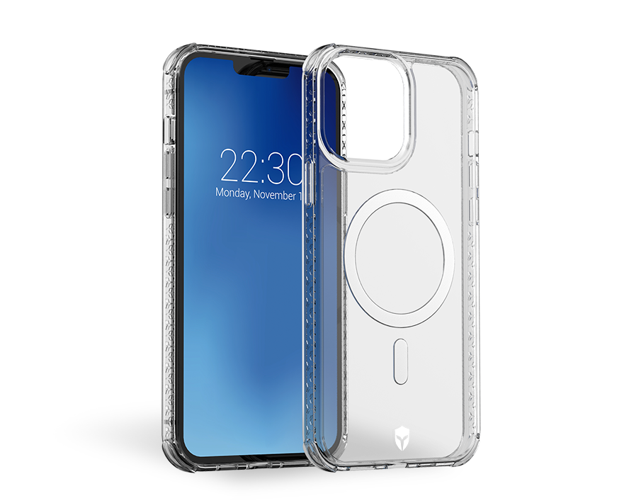 Coque Renforcée iPhone 13 Pro Max AIR Compatible MagSafe Garantie à vie  Transparente Force Case - Force Case