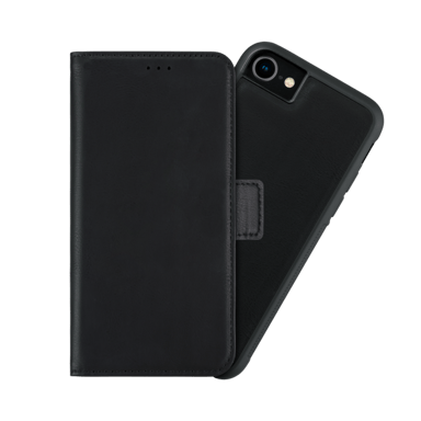 Robusta custodia magnetica e guscio 2 in 1 per Apple iPhone 6/6s/7/8/SE 2020/SE 2022, nero onice