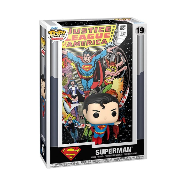 Figurine Funko Pop Comic Cover DC Justice League Superman - vue 3