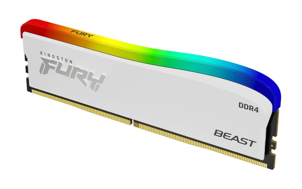 Kingston Technology FURY Beast 8GB 3600MT/s DDR4 CL17 DIMM blanco RGB SE