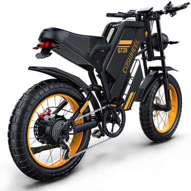 Moto eléctrica todoterreno COSWHEEL GT20 de 20 pulgadas con motor de 1000 W y batería de 48 V y 25 Ah