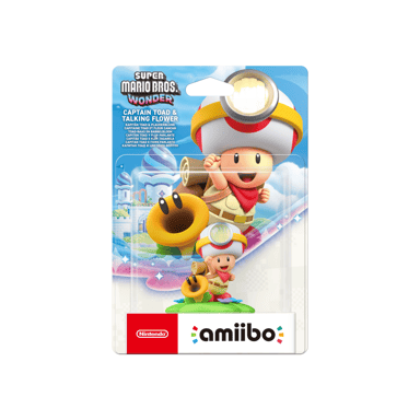 Nintendo Figurine Amiibo - Capitaine Toad & Fleur Cancan • Collection Super Mario - vue 1