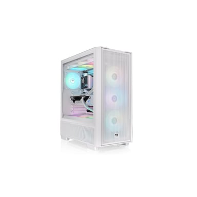 Thermaltake S380 TG ARGB Midi Tower Noir, Blanc