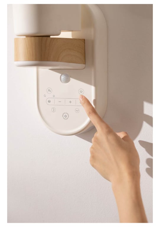 Fanelite Ventilateur mural FS09 Moteur DC Hélice 20cm 8 vitesses Fonction éclairage LED & détecteur de mouvement Silencieux Neuf - vue 3