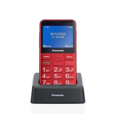 Telefono cellulare Panasonic KX-TU155EXRN 6,1 cm (2,4'') 102 g Rosso Fotocamera del telefono