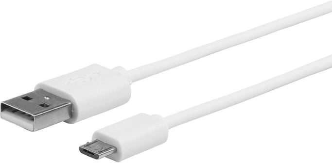 eSTUFF ES603007 câble USB USB 2.0 1 m USB A Micro-USB B Blanc