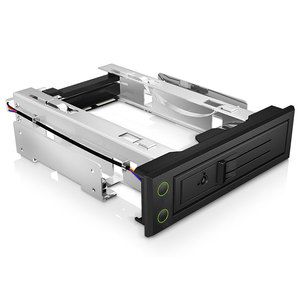 ICY BOX IB-166SSK-B Custodia per HDD da 3,5'' nera