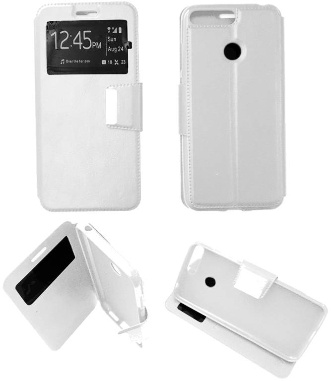 Etui Folio compatible Blanc Huawei Honor 7A